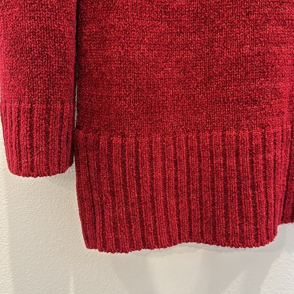 Isabella Rodriguez Red Silk Sweater Size Large - Picture 9 of 9